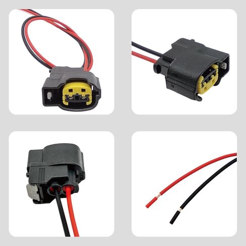 RTYPER 4pcs Ignition Coil Connector Pigtail Harness Compatible with Hyundai Accent Elantra Sonata Tucson Veloster Kia Forte Koup Optima Rio Soul 1.6L 1.8L 2.0L 2011-2020, PT2910 S2928 Replacement in Kuwait