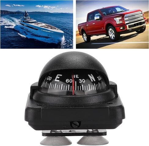 Car Compass, Accurate Direction Pointing with Calibration Tool, Magnetic Direction Finder, Reverse Magnetic Steel for Drivers, Campers, RV Owners, Boaters, Auto Navigation, Camping in Kuwait