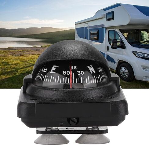 Car Compass, Accurate Direction Pointing with Calibration Tool, Magnetic Direction Finder, Reverse Magnetic Steel for Drivers, Campers, RV Owners, Boaters, Auto Navigation, Camping in Kuwait