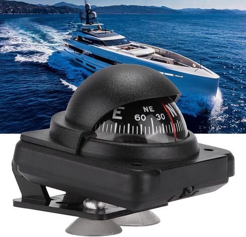 Car Compass, Accurate Direction Pointing with Calibration Tool, Magnetic Direction Finder, Reverse Magnetic Steel for Drivers, Campers, RV Owners, Boaters, Auto Navigation, Camping in Kuwait