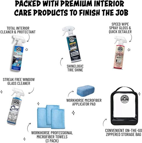Chemical Guys Exterior Express Car Wash Kit With Car Wash Soap & Cleaner, Easy On The Go Car Cleaning Kit in Kuwait