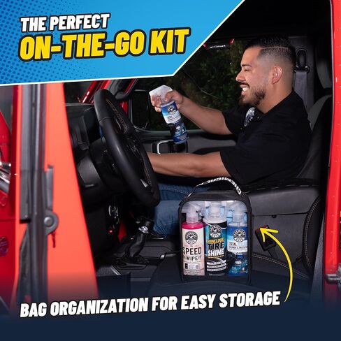 Chemical Guys Exterior Express Car Wash Kit With Car Wash Soap & Cleaner, Easy On The Go Car Cleaning Kit in Kuwait