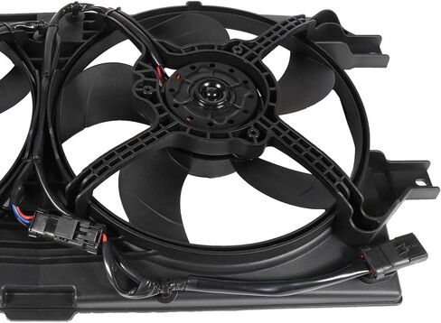 ALEGE Radiator Condenser Fan Assembly Fit for 1999-2004 for Chrysler 300M 1998-2004 for Chrysler Concorde 1999-2001 for Chrysler LHS, Replace OE:620-005 in Kuwait