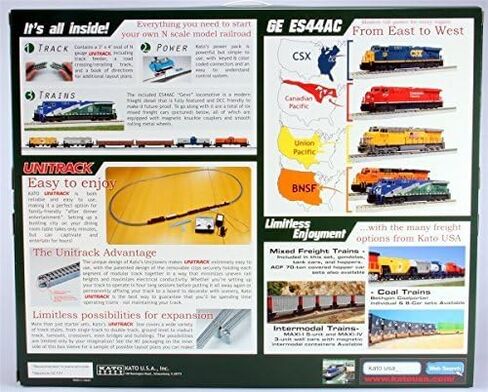 Kato 106-0021 N ES44AC Freight Train Set, CSX/Dark Future in Kuwait