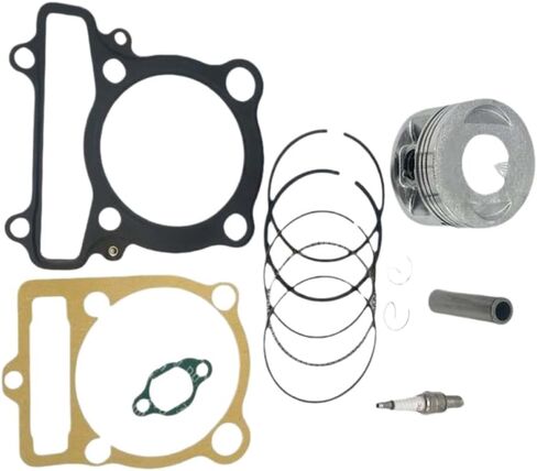 Piston Ring, Piston Sleeve, Gasket and Spark Plug Kit for 83mm Cylinder Engine Compatible with Warrior 350 YFM350X 1987–2004 in Kuwait