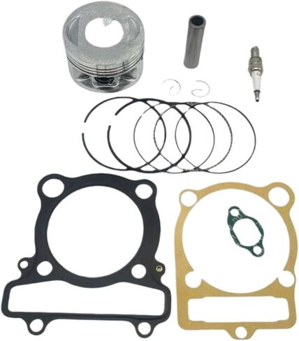 Piston Ring, Piston Sleeve, Gasket and Spark Plug Kit for 83mm Cylinder Engine Compatible with Warrior 350 YFM350X 1987–2004 in Kuwait