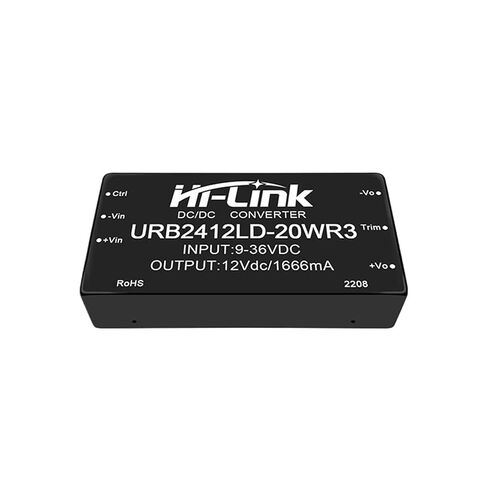 2pcs URB2412LD-20WR3 20W 24V to 12V 1666mA DC DC Converter Isolated Power Supply Intelligent Module in Kuwait
