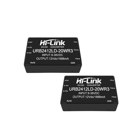 2pcs URB2412LD-20WR3 20W 24V to 12V 1666mA DC DC Converter Isolated Power Supply Intelligent Module in Kuwait
