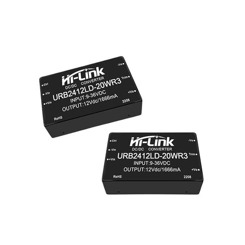 2pcs URB2412LD-20WR3 20W 24V to 12V 1666mA DC DC Converter Isolated Power Supply Intelligent Module in Kuwait