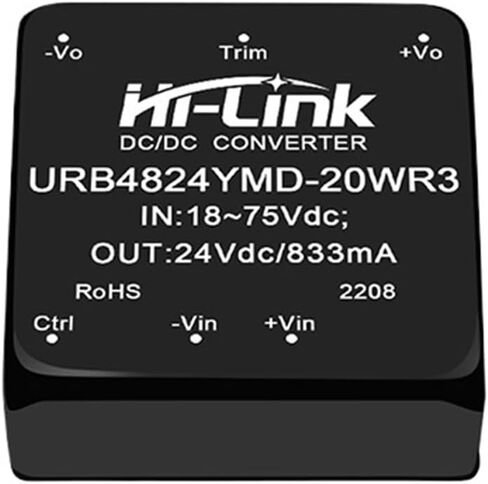 2pcs/lot URB4824YMD-20WR3 20W 48V to 24V 833mA DC DC Isolated Power Supply Intelligent Module Home in Kuwait