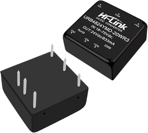 2pcs/lot URB4824YMD-20WR3 20W 48V to 24V 833mA DC DC Isolated Power Supply Intelligent Module Home in Kuwait