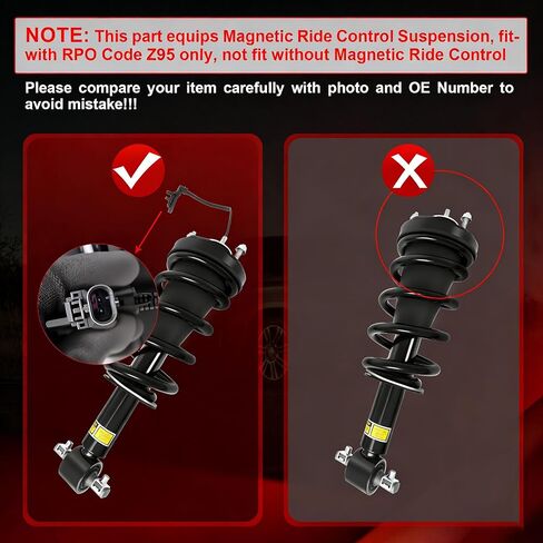 2PCS Pair Front w/Magnetic Strut Shock Assembly Fit for 2015-2020 Cadillac Escalade, Fit for Chevy Tahoe Suburban Silverado, Fit for GMC Sierra 1500 Yukon XL Replace 84176631 84977478 in Kuwait