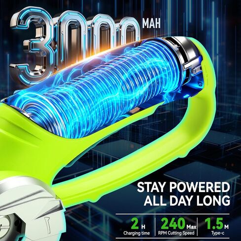 مقص كهربائي لاسلكي، قاطعة كرتون كهربائية مع شاشة LED، قاطعة صندوق، قاطعة مقص قماش مع 4 شفرات، صندوق تخزين، 240 دورة في الدقيقة، أداة هدايا عيد ميلاد للنساء/الرجال in Kuwait
