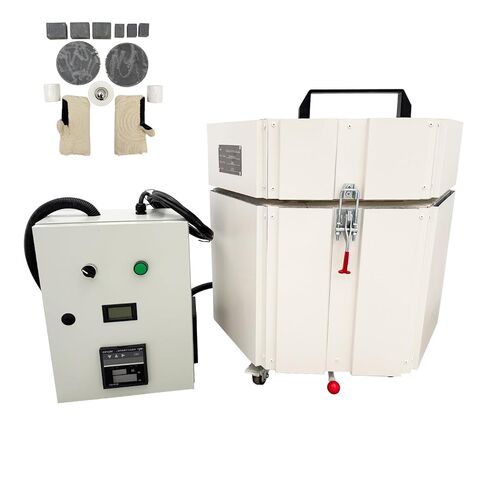 Electric Ceramic Kiln, 1280℃ High Temperature, 2.5KW 220V 1PH, 0.6ft³ 27.5cm Interior Hexagonal Pottery Furnace for Home Studio Classroom Glaze Sintering in Kuwait