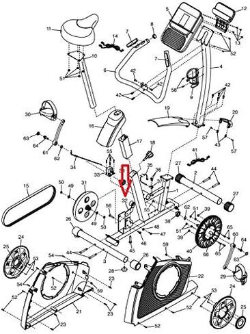 Icon Health & Fitness, Inc. Belt Idler Tensioner Pulley 361323 Works with Gold's Gym ProForm Upright Bike in Kuwait