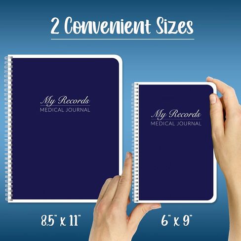 BookFactory Personal My Medical Journal History سجل الأدوية اليومية سجل العلاج الطبي زيارة الطبيب سجلات التتبع سلك O، 100 صفحة 6 بوصة × 9 بوصة (صنع في الولايات المتحدة الأمريكية) in Kuwait
