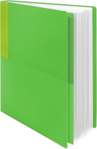 Kokuyo 20-Pocket Binder with Plastic Sleeves (Transparent), A4 Art Portfolio Folder with Clear Sheet Protectors. 40 Pages of Presentation Display Book. Japan Import (CTRA-C20T) in Kuwait