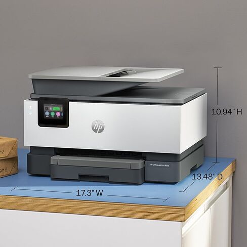 HP OfficeJet Pro 9125 Wireless All-in-One Color Inkjet Printer, Print, Scan, Copy, Fax, ADF, Duplex Print/scan, Best-for-Office, 3 Month Trial of Instant Ink Included, AI-Capable (C2VZ0A) in Kuwait