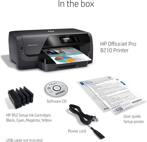 HP OfficeJet Pro 8210 Wireless Color Printer, HP Instant Ink & Amazon Dash Replenishment ready (D9L64A) (Renewed) in Kuwait