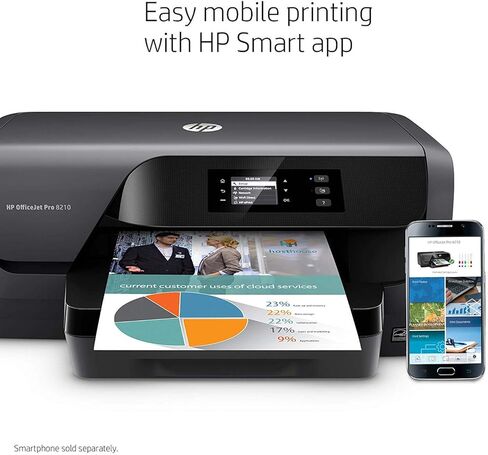 HP OfficeJet Pro 8210 Wireless Color Printer, HP Instant Ink & Amazon Dash Replenishment ready (D9L64A) (Renewed) in Kuwait