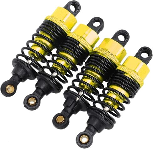 4Pcs Aluminum Alloy for 1 10 RC Car, with High Protection and Long Durability, Replacement Accessory for HSP Exceed HPI (Gold) in Kuwait