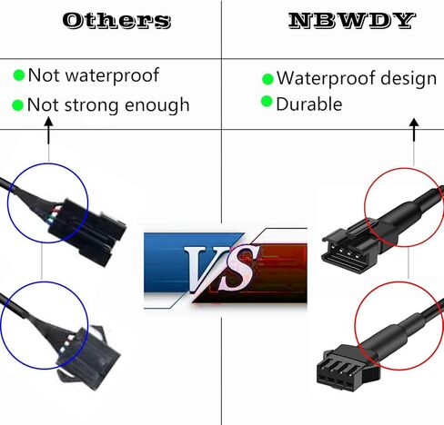 4 قطعة 60in RGB LED متعدد الألوان لهجة ضوء تمديد سلك كابل مجموعة الحبل لدراجة نارية LED ATV سيارة ضوء in Kuwait