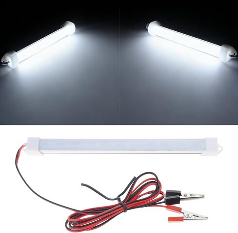 12 فولت SMD5630 سيارة LED الداخلية شرائط الضوء أنبوب شرائط مصباح مع التمساح كليب سلك شاحنة المعسكر سفينة القراءة مصباح in Kuwait