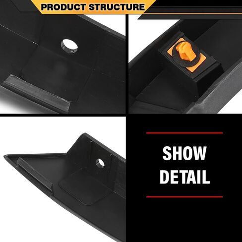 Rear Right Fender Trim Molding Passenger Side Compatible with Ford Escape SEL/S/SE/Titanium 2013-2016 CJ5Z78290A60AA, FO1791116 Black PP in Kuwait