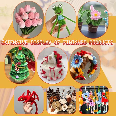 60 PCS Red Pipe Cleaners,Pipe Cleaners Chenille Stem,Pipe Cleaners Bulk,Art Pipe Cleaners for Creative Home Decoration Supplies and Crafts Project in Saudi Arabia