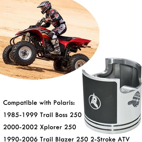 طقم مكبس Tupo BJX250-72 ثنائي الشوط 72 مم متوافق مع Polaris 250 Trail Boss Blazer Xplorer Xpress Sport Indy RMK 3083942، مجموعة إعادة بناء الطرف العلوي in Kuwait