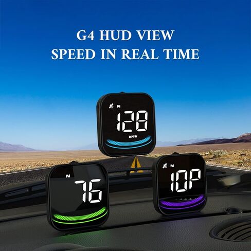 عداد السرعة الرقمي wiiyii GPS لشاشة عرض Ca Universal Heads Up، HUD للسيارة الملونة لجميع المركبات (G4) in Kuwait