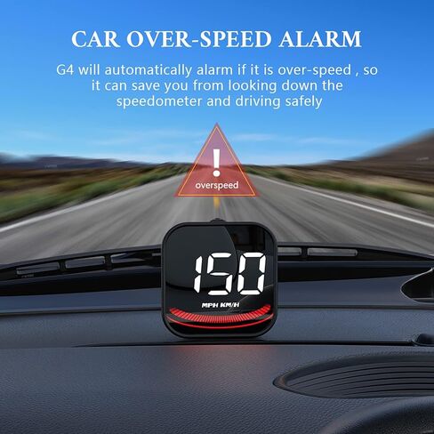 عداد السرعة الرقمي wiiyii GPS لشاشة عرض Ca Universal Heads Up، HUD للسيارة الملونة لجميع المركبات (G4) in Kuwait