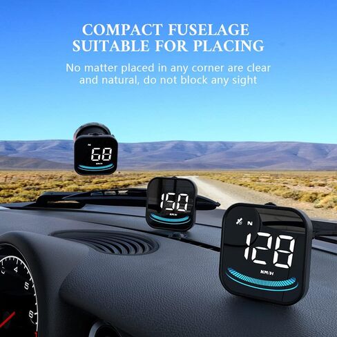 عداد السرعة الرقمي wiiyii GPS لشاشة عرض Ca Universal Heads Up، HUD للسيارة الملونة لجميع المركبات (G4) in Kuwait