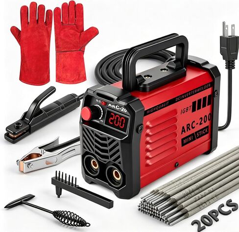 20PCS Rods 160A Welder Machine 110V/220V Dual Voltage, Upgrade USB IGBT Inverter Stick Welder, Small Portable Welding Machine with Hot Start Arc Force Anti-Stick, for 1/16"-1/8" Rod ARC Welder in Saudi Arabia