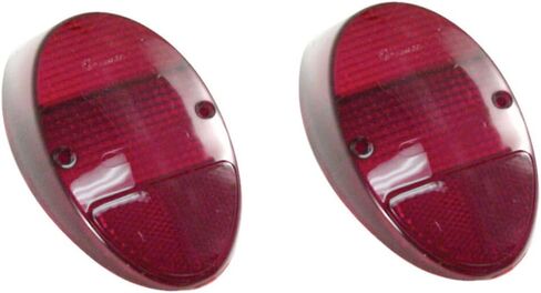 عدسات Pirate Mfg Tail Light، أحمر، زوج - متوافق مع VW Type-1 Bug 1962-1967 in Kuwait