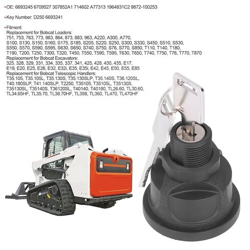 Keenso محمل الإشعال التبديل ABS سبائك معدنية حفارات مفتاح الإشعال مع 2 مفاتيح OE 6693245 6709527 لعمال الحفارات والرافعات in Kuwait