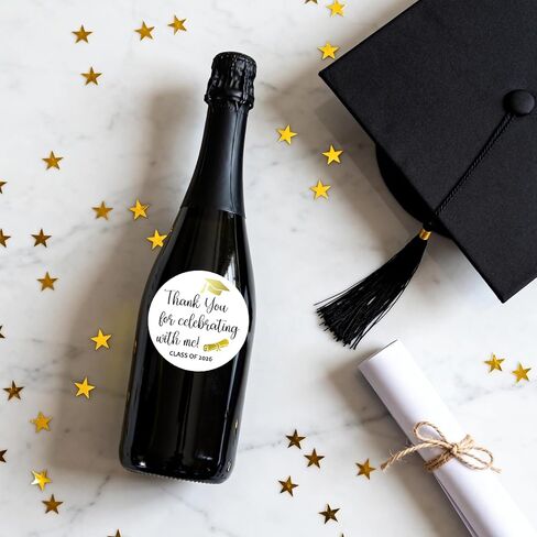 120Pcs Class of 2026 Stickers, 1.6" Gold Foil Graduation Thank You Stickers, Graduation Stickers for Envelopes School Congrats Grad Invitation Grad Party Favors Label in Kuwait