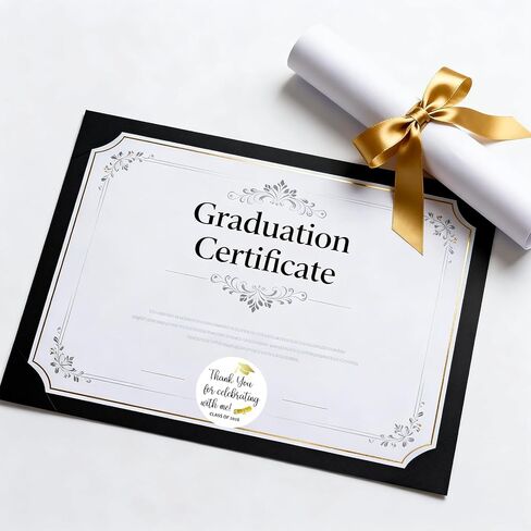 120Pcs Class of 2026 Stickers, 1.6" Gold Foil Graduation Thank You Stickers, Graduation Stickers for Envelopes School Congrats Grad Invitation Grad Party Favors Label in Kuwait