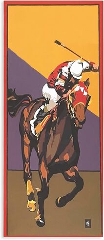 Stupell Industries 'The Race Final Stretch', Canvas Art, 17 x 40 Inches, Easy to Hang and Sturdy, Made in USA, by Jadei Graphics in Kuwait