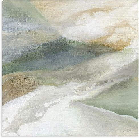 Stupell Industries 'Serene Mist Over Rolling Fields', Canvas Art, 36 x 36 Inches, Easy to Hang and Sturdy, Made in USA, by Carol Robinson in Kuwait