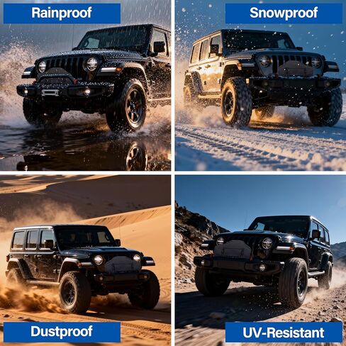 Winch Cover, Heavy Duty UV Resistant Winch Protective Cover, Indoor/Outdoor Winch Accessories, Windproof and Rainproof Dust Cover for 8000-12000 Lbs Electric Winches in Kuwait