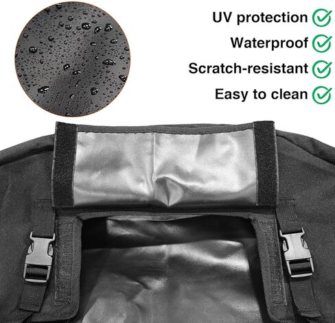 Winch Cover Heavy Duty Waterproof UV Winch Indoor Outdoor Winch Accessories Protective Black Weather Resistant Dust Cover for Electric Winches 8000-13500 Lbs in Kuwait