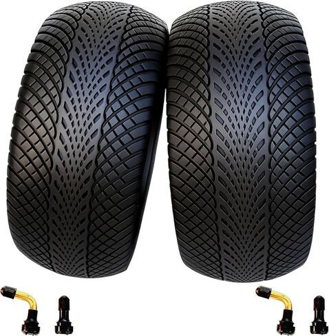 2 حزمة 80/65-6 إطارات سكوتر بدون أنابيب فراغ على الطرق الوعرة 10x3 (255x80) مع صمامات الهواء للدراجات البخارية الكهربائية 10 بوصة غير قابلة للانزلاق in Kuwait