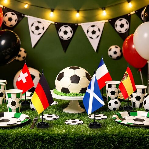 TSMD 2026 Soccer World Cup Desk Flags Decorations All 48 Countries Small Mini Office Table Stick Flag with Stand Base,5x8 Inch in Kuwait
