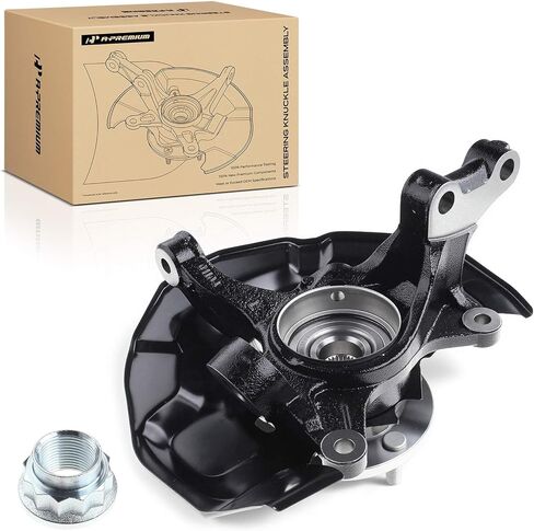 A-Premium Front Steering Knuckle & Wheel Bearing Hub Assembly Compatible with Toyota Camry 2004-2006 3.0L or 3.3L, Lexus ES330 2004-2006 3.3L, w/5-Lug, Left Driver Side, Replace # 4321258010 in Saudi Arabia