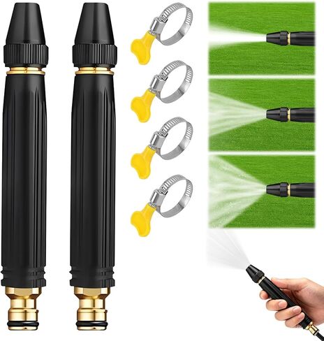 Home High-Pressure Car Wash Water Gun, 2026 Upgraded Car Wash Water Gun Garden Hose Sprayer, Adjustable Spray Patterns, for Watering Plants and Vegetables, and Car Washing (Pacifier Interface) in Kuwait