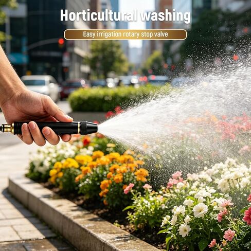 Home High-Pressure Car Wash Water Gun, 2026 Upgraded Car Wash Water Gun Garden Hose Sprayer, Adjustable Spray Patterns, for Watering Plants and Vegetables, and Car Washing (Pacifier Interface) in Kuwait