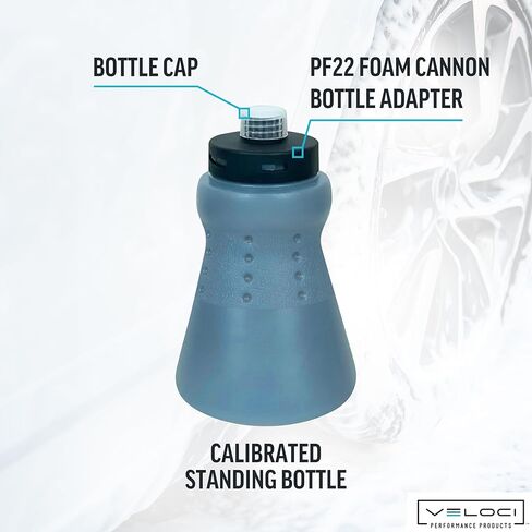 MTM Hydro Wide Mouth Foam Cannon Bottle Kit for Pressure Washer with Cap, Adapter and Filter, Plastic, 32 oz. in Kuwait