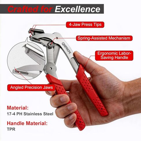 Car Clip Pliers, 2026 Upgraded Spring-Loaded Panel Clip Removal Tool, Damage-Free Fastener Remover for Auto Door Panels, Trim, Bumpers, Rivets and Dashboard, Universal for All Vehicles in Kuwait