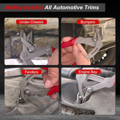 Car Clip Pliers, 2026 Upgraded Spring-Loaded Panel Clip Removal Tool, Damage-Free Fastener Remover for Auto Door Panels, Trim, Bumpers, Rivets and Dashboard, Universal for All Vehicles in Kuwait